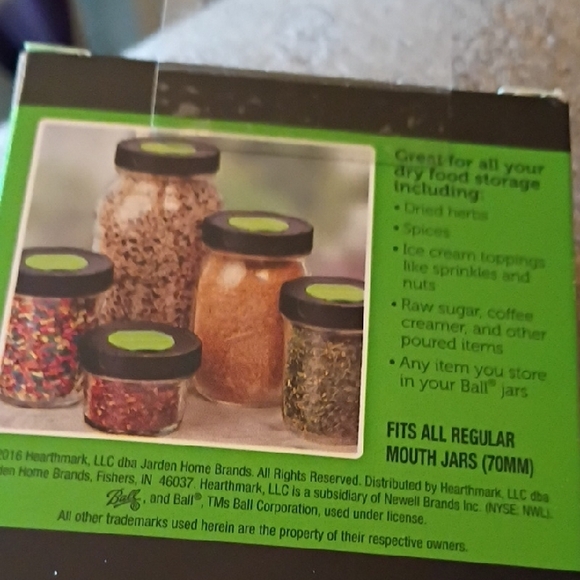 Ball Green Herb Shaker Caps - Picture 2 of 2